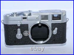 Vintage Leica M3 35mm Film Rangefinder S. S. Camera Body. Germany. Inst, Cap CLA'D