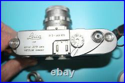 Vintage Leica M3 with Dual Range Summicron f=5, 12 lens
