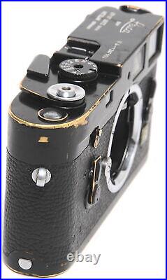 Vintage Leica M4 film camera body black paint nice patina full working