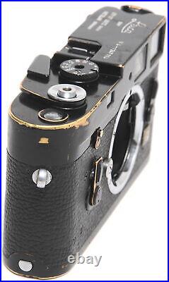 @ Vintage Leica M4 film camera body black paint nice patina full working