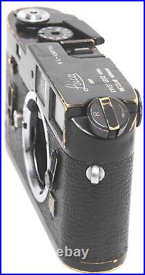 @ Vintage Leica M4 film camera body black paint nice patina full working