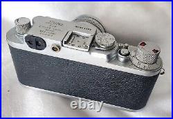 Vintage Leica Red Dial IIIf 35mm Film Camera with 50mm Summarit Lens & Orig. Case