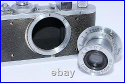 Vintage Leica Standard camera. Circa 1937. Leica Elmar 5cm f/3.5 lens and Shade