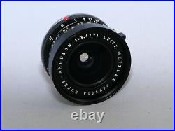 Vintage Leica Super Angulon-M 21mm f3.4 lens. 12501 Hood. Leica M4, M6, Leica MP