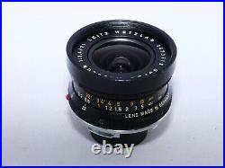 Vintage Leica Super Angulon-M 21mm f3.4 lens. 12501 Hood. Leica M4, M6, Leica MP