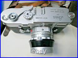Vintage Leica Wetzlar M-3 Summicron Camera with F=5cm 12 Lens