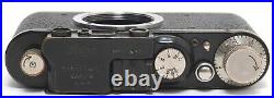 Vintage Leitz Leica IID 35mm film camera body black screw mount