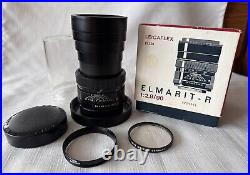 Vintage Leitz Wetzlar Leicaflex 11239 ELMARIT-R f2,8/90 (2209341) withFilter & Box