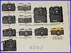 Vintage Lovely Poster Leica Camera Cameras Family Tree Leitz 1913 1978 Models