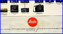 Vintage Lovely Poster Leica Camera Cameras Family Tree Leitz 1913 1978 Models