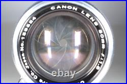 Vintage MINT Canon 50mm F1.8 Chrome Silver L39 LTM Leica Mount Lens From JAPAN