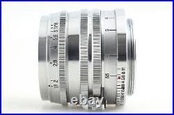 Vintage MINT Canon 50mm F1.8 Chrome Silver L39 LTM Leica Mount Lens From JAPAN