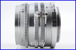 Vintage MINT Canon 50mm f1.8 Chrome Silver L39 LTM Leica Mount Lens From JAPAN