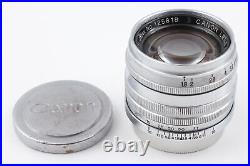 Vintage MINT Canon 50mm f1.8 Chrome Silver L39 LTM Leica Mount Lens From JAPAN