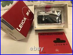 Vintage NEW (NOS) LEICA M4 Film Camera Serial No. 1270402 with ELMAR 2.8 50mm Lens