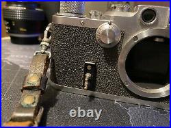 Vintage Original D. R. P. Leica Leitz Wetzlar IIIC Rangefinder 35mm Camera Body
