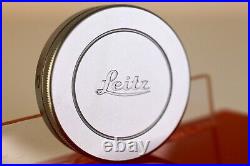 Vintage Original Leica Izqoo Heavy Silver Chrome M Lens Rear Lens Cap Mint