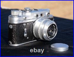 Vintage Zorki 2-c 35mm rangefinder film camera withIndustar 50 lens. Superb