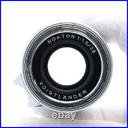 Voigtlander NOKTON Vintage 35mm F/1.5 Asph. TypeII VM Silver -Near Mint- #341