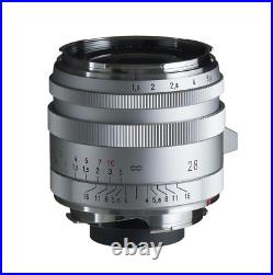 Voigtlander NOKTON Vintage Line 28mm F/1.5 Aspherical Type I Leica VM Silver