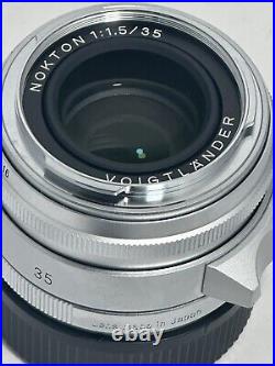 Voigtlander NOKTON Vintage Line 35mm F/1.5 Type II Leica VM mount Silver Single