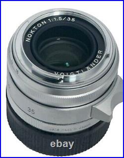 Voigtlander NOKTON Vintage Line 35mm F/1.5 Type II Leica VM mount Silver Single