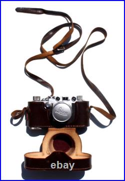 Vtg 1955 LEICA Leitz DBP 50mm 12 Rangefinder Camera Model (M) 3F III F With Box