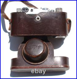 Vtg 1955 LEICA Leitz DBP 50mm 12 Rangefinder Camera Model (M) 3F III F With Box