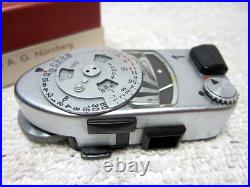 WORKING Vintage Leitz LEICA Chrome METER MR for M2 M3 M4 Camera withBOX. Lightmeter