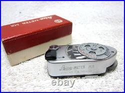 WORKING Vintage Leitz LEICA Chrome METER MR for M2 M3 M4 Camera withBOX. Lightmeter