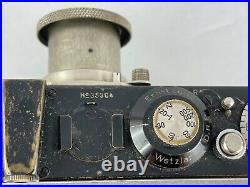 Wunderschöne Leica I Kamera von 1930 Black 35304 mit Elmar und Ledertasche