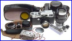 Yashica NICCA YF Yashinon 3 lens kit L39 mm Leica screw mount 35mm rangefinder