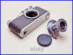 Zorki 1 Film Camera 35 mm with lens Industar 22 Vintage Soviet Copy Leica USSR